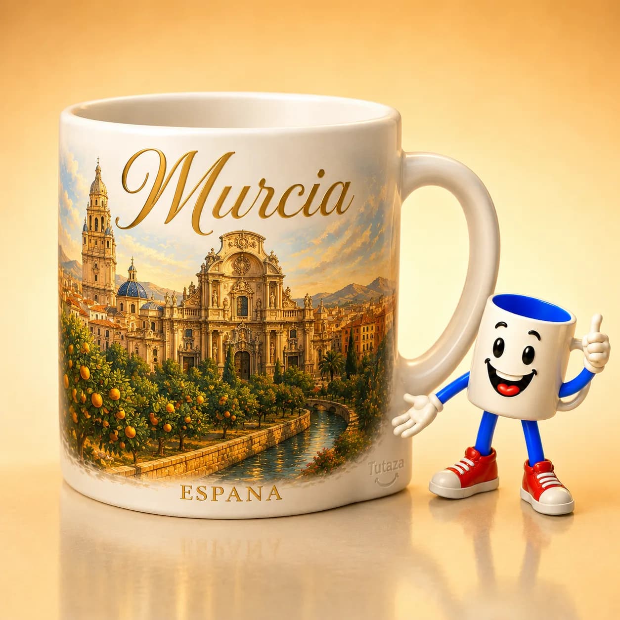 Taza personalizada de Murcia con la Catedral — Tutaza