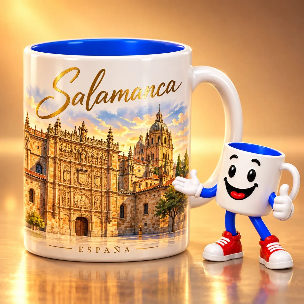 Taza personalizada de Salamanca con la fachada de la Universidad — Tutaza