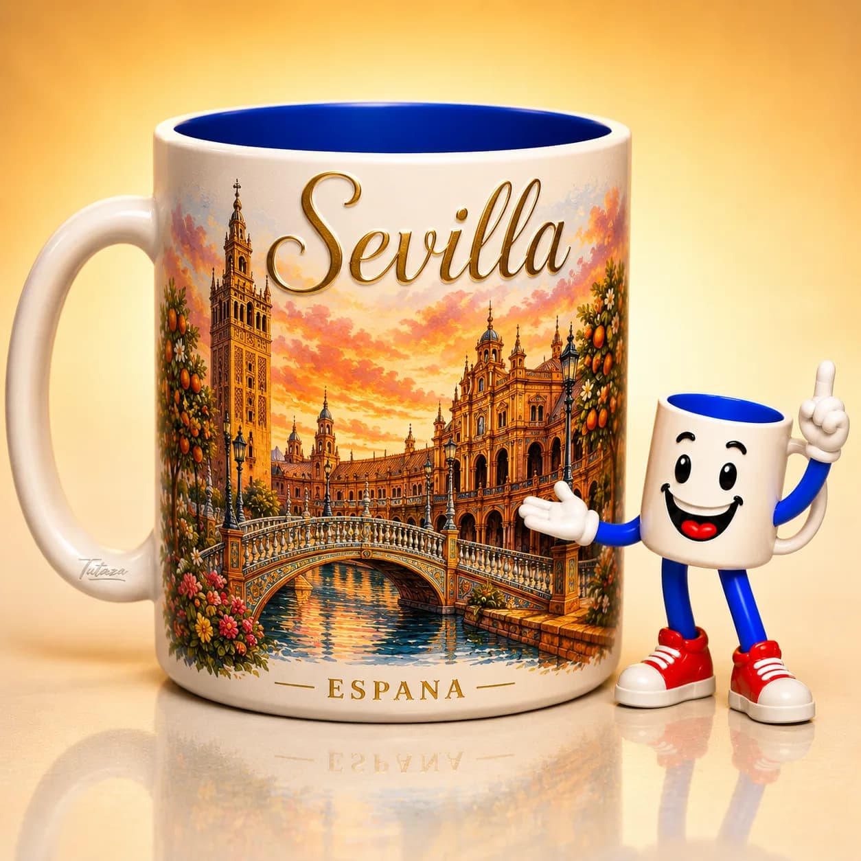 Taza personalizada de Sevilla con la Giralda — Tutaza