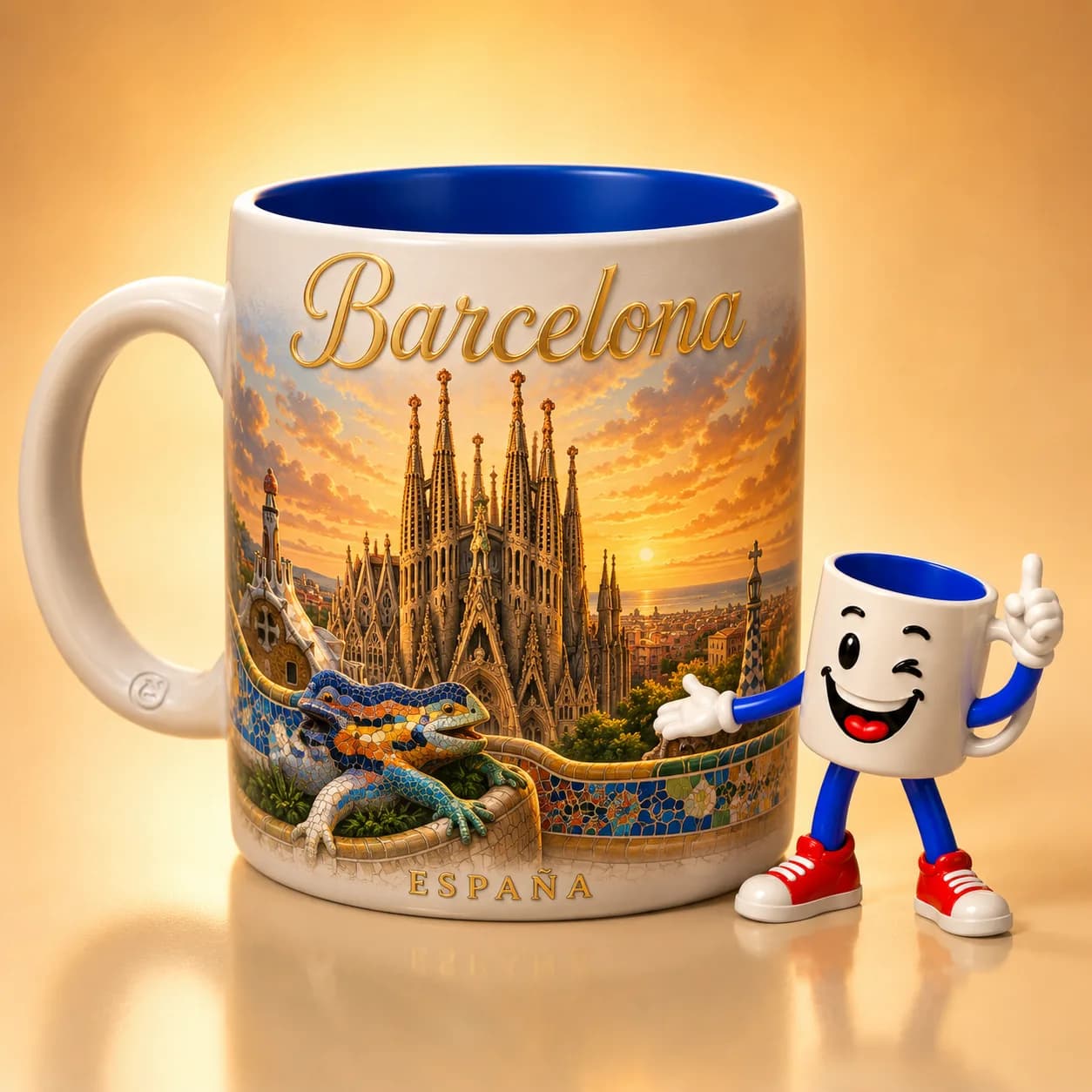 Taza personalizada de Barcelona con la Sagrada Família — Tutaza