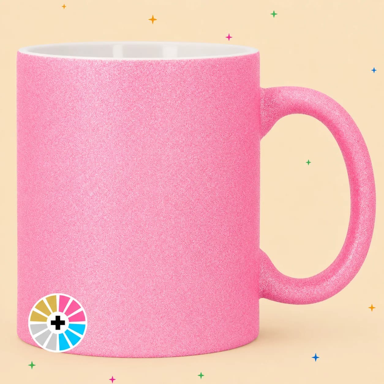 Taza Purpurina personalizada