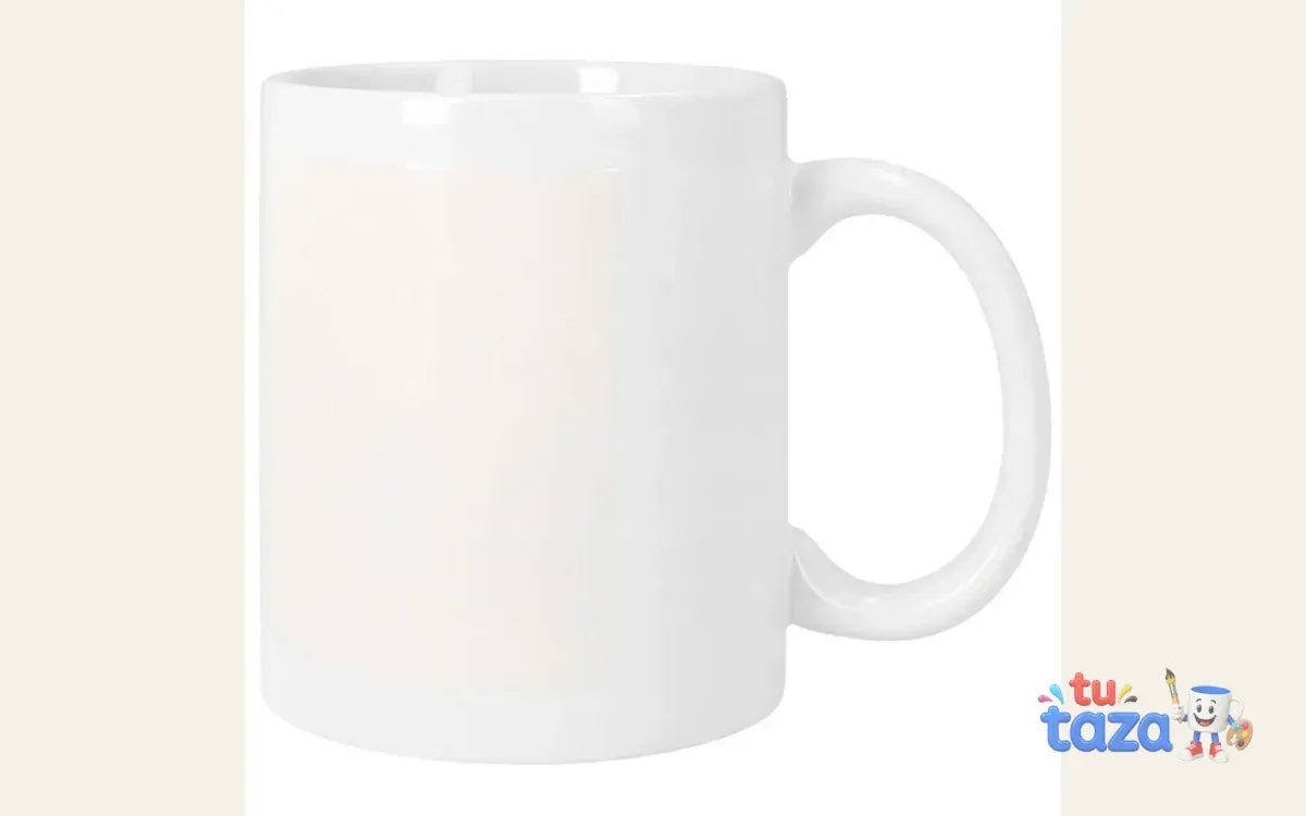 Taza elegante negra y blanca con foto personalizada