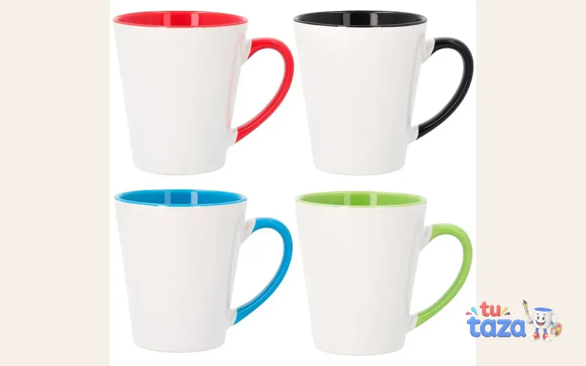 Taza cónica de color