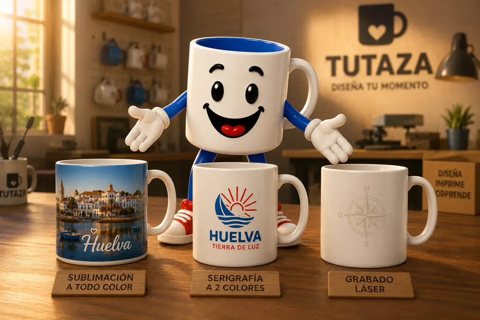 Técnicas de impresión para tazas personalizadas: comparativa