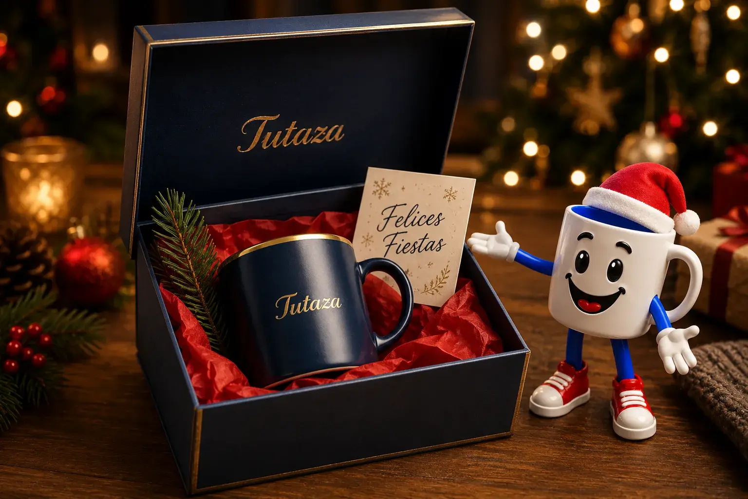 Tazas personalizadas como regalo de Navidad de empresa
