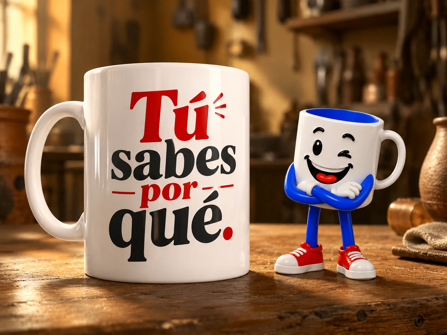 Taza personalizada con frase: una sola línea, una sola taza, 12,95€