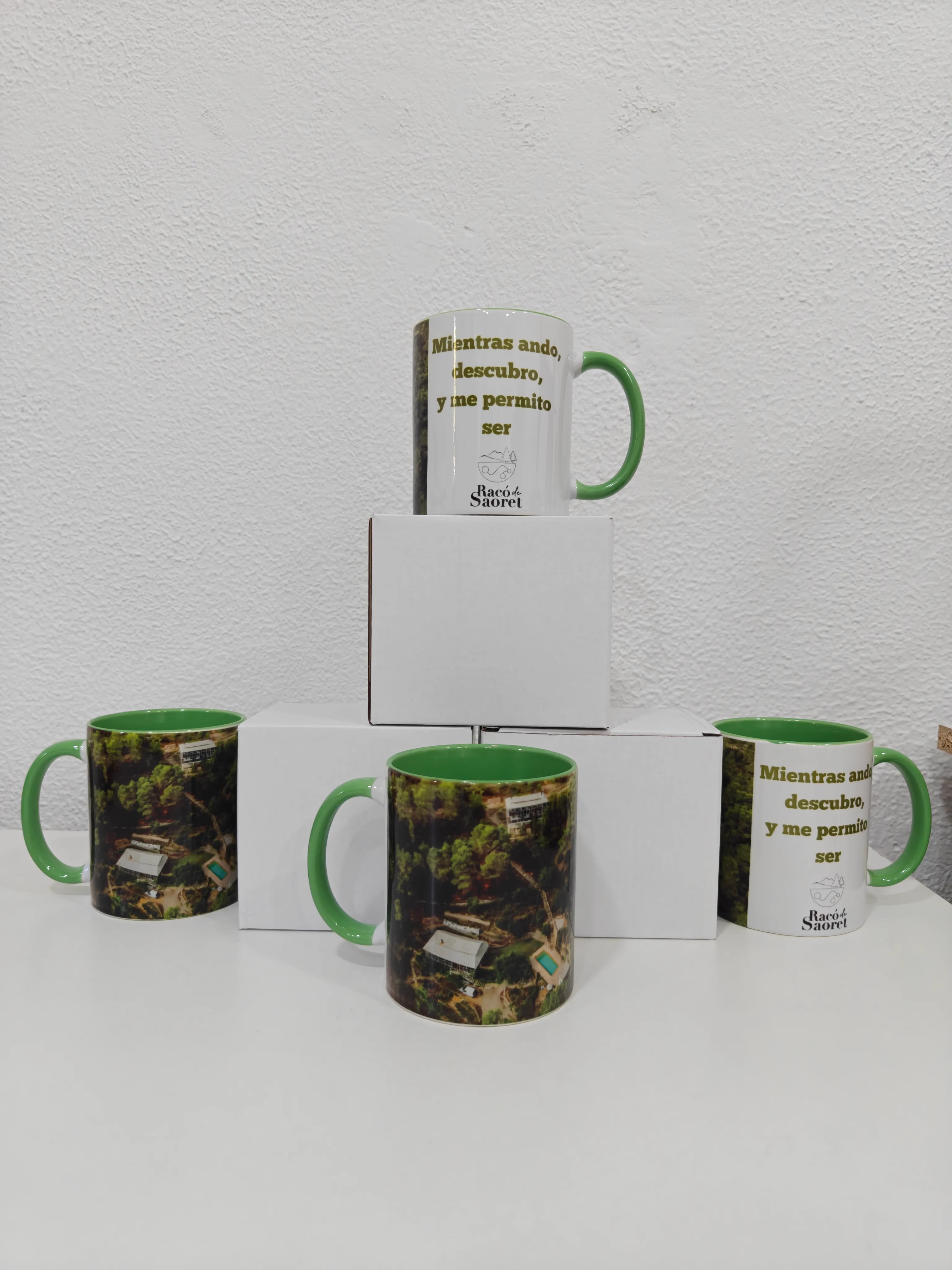 Taza personalizada para Racó de Saoret — Tazas de marca para que sus huéspedes las usen durante los retiros