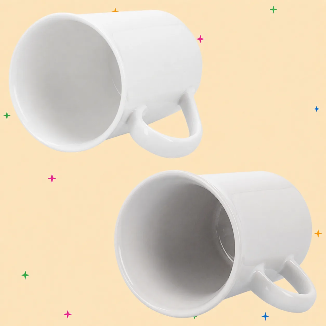 Taza alta borde curvo