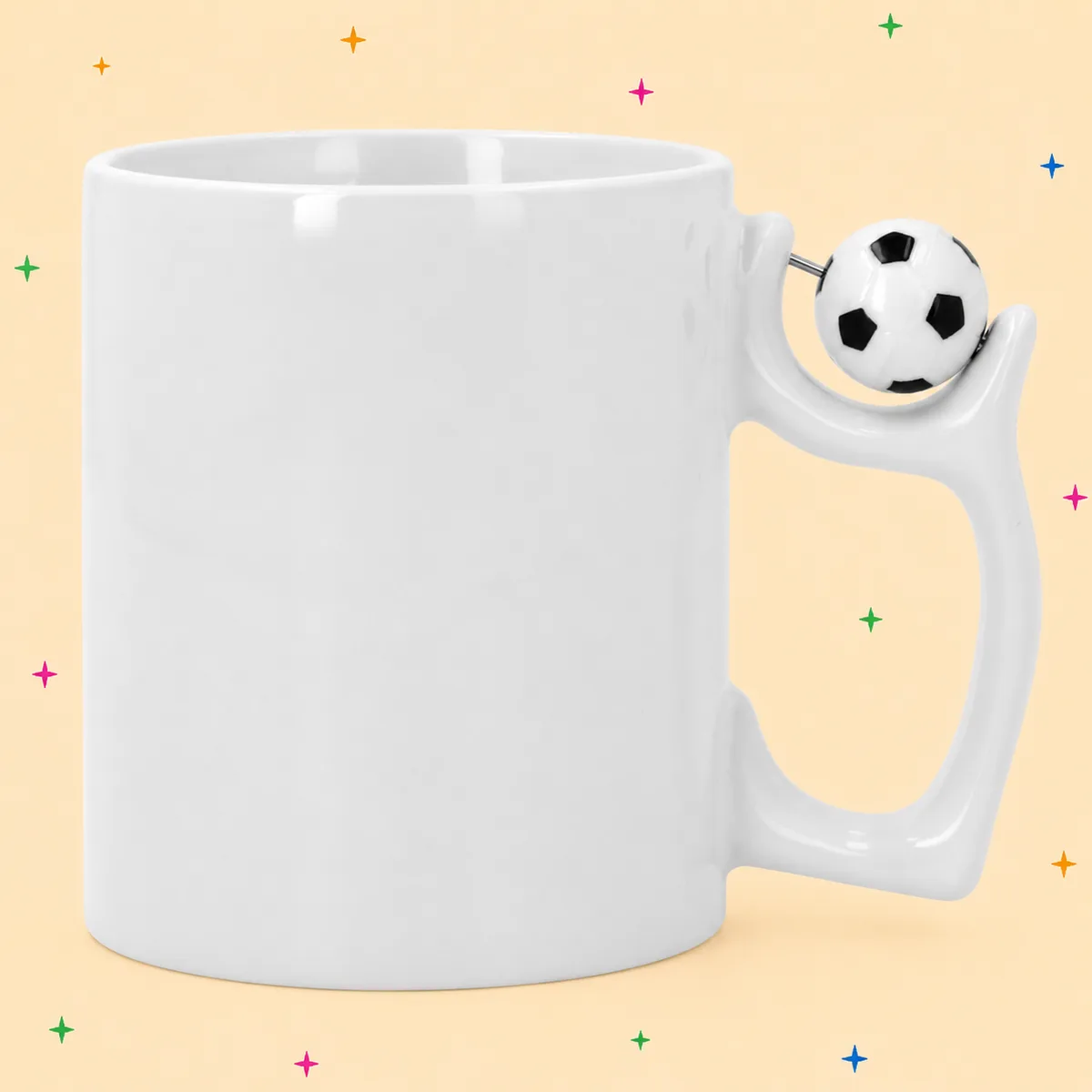 Taza asa balón fútbol