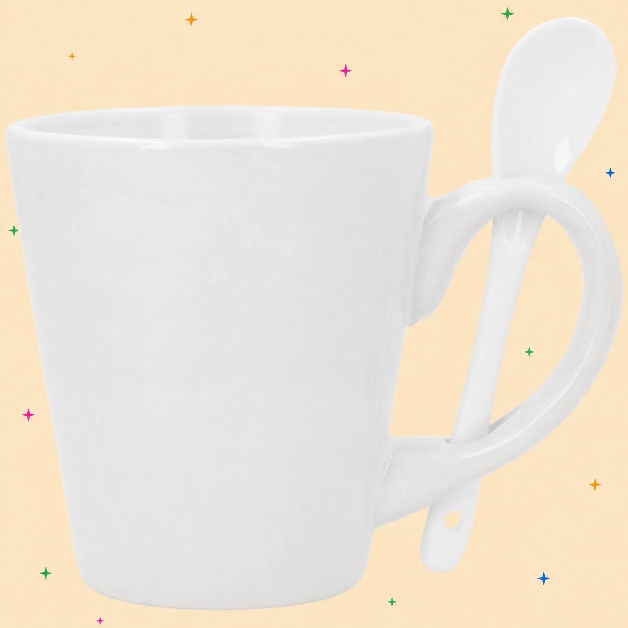Taza cónica con cuchara