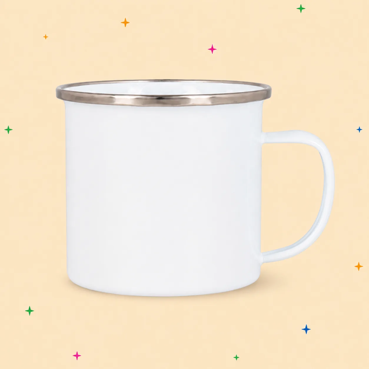 Taza enamel de acero esmaltado