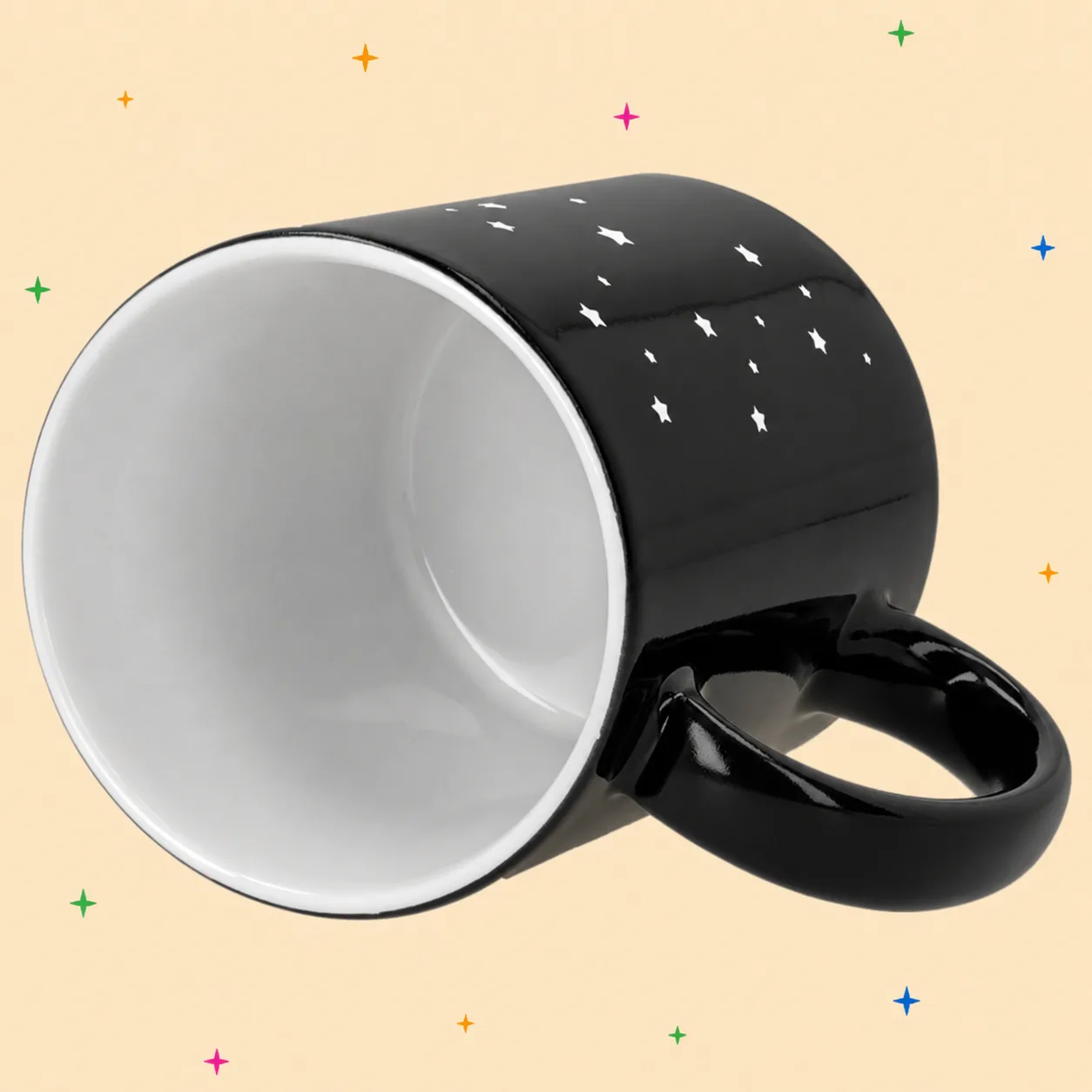 Taza mágica con grabado láser