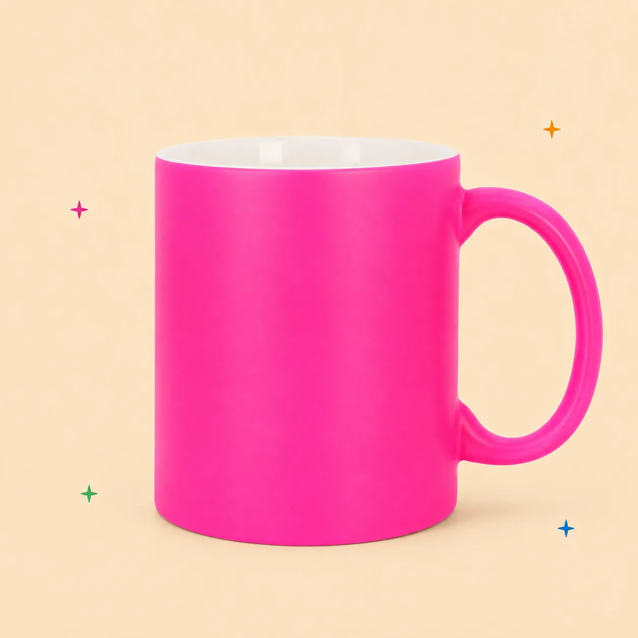 Taza color neón mate