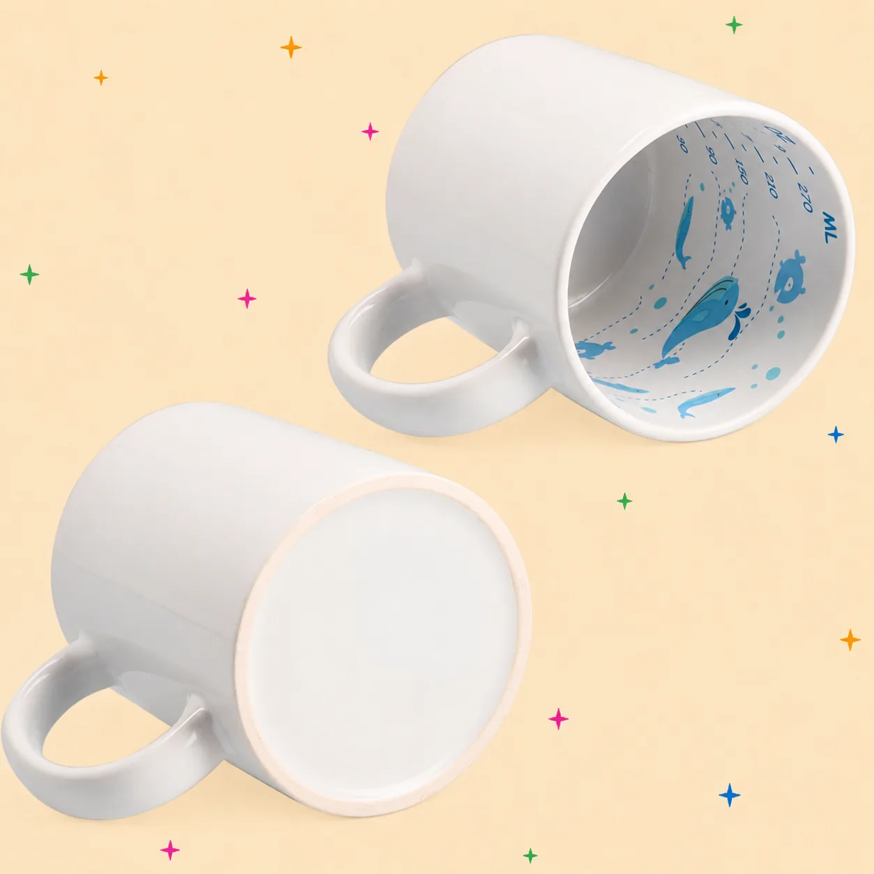 Taza preimpresa medidor