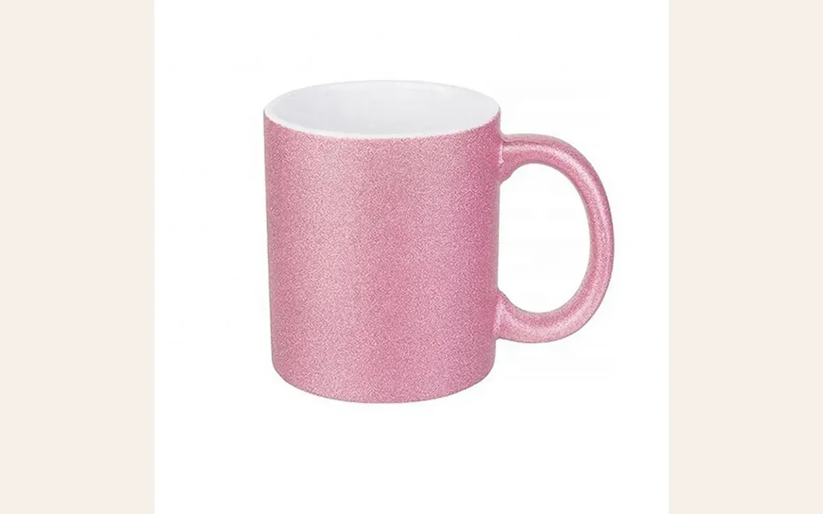 Taza con purpurina